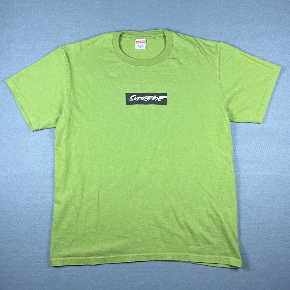 Supreme Futura Logo Box Tee Lime Green Mens Medium FW20 Short Sleeve T-Shirt